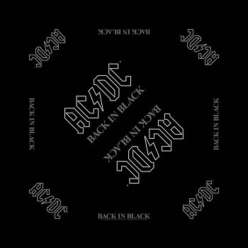 AC/DC Unisex Bandana: Back in Black