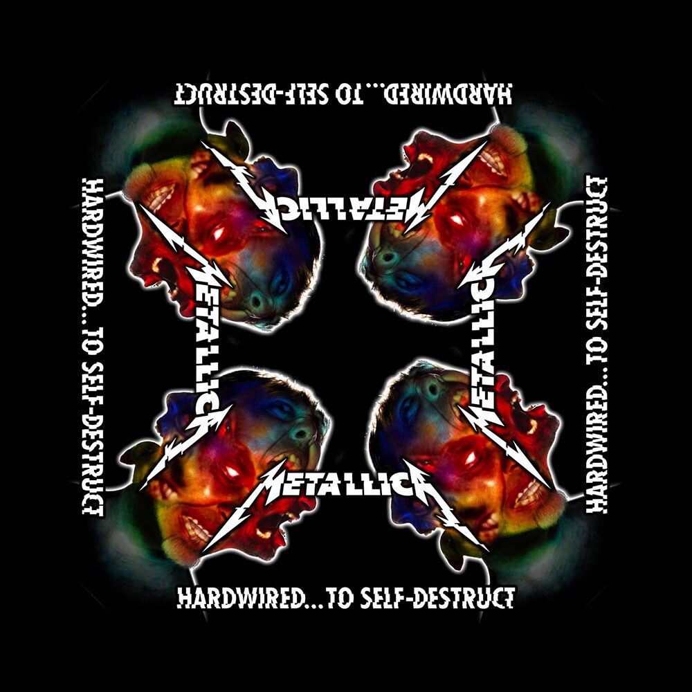 Metallica Unisex Bandana: Hardwired to Self Destruct - 2