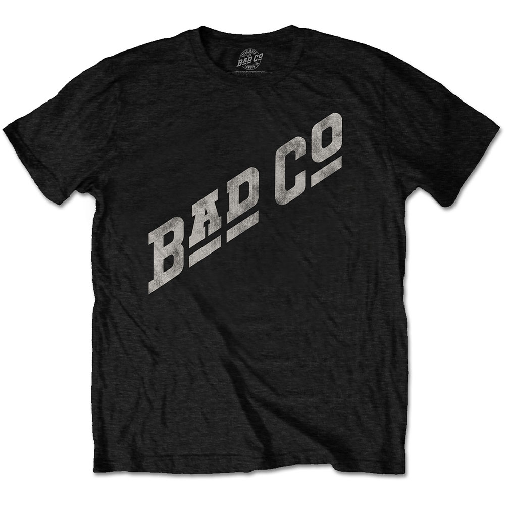 Bad Company Unisex T-Shirt: Slant Logo (Large)
