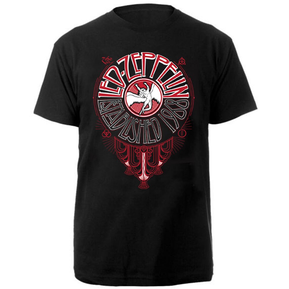 Led Zeppelin Unisex T-Shirt: Deco Circle (Medium)