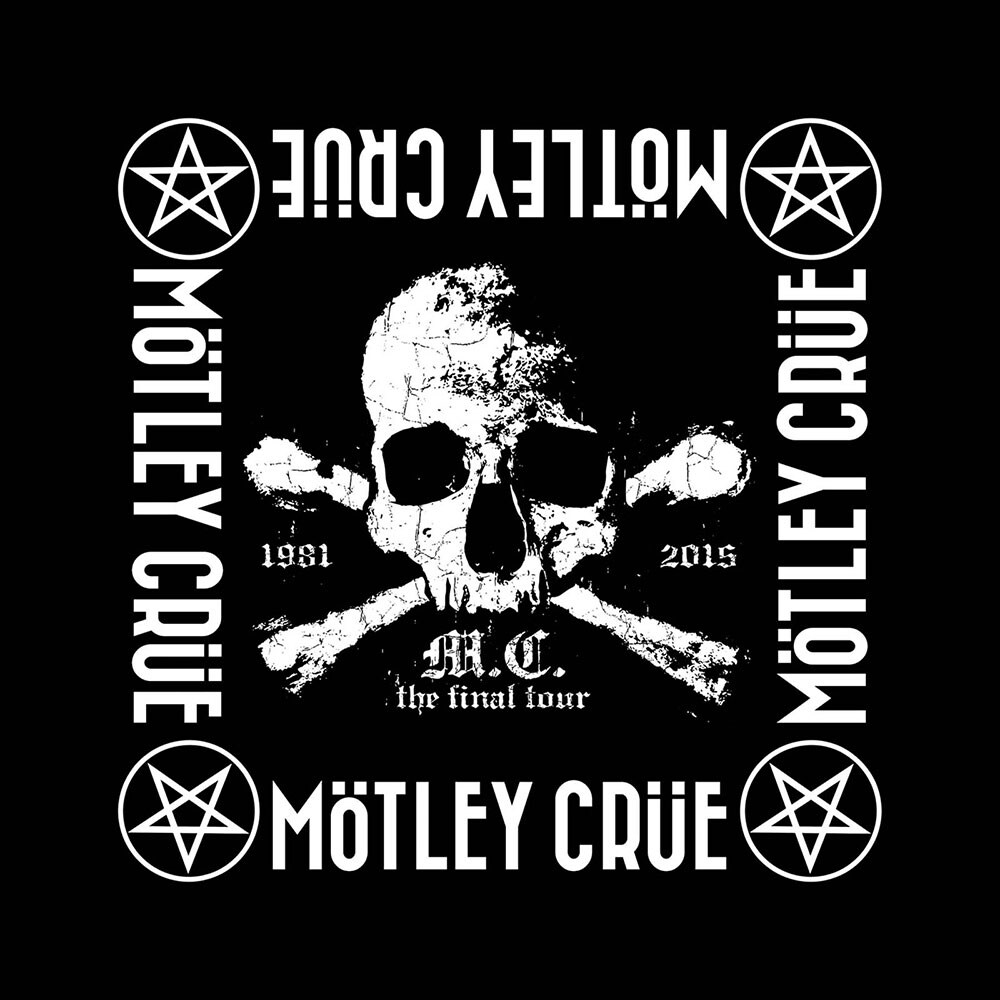 Motley Crue Unisex Bandana: The Final Tour - 2