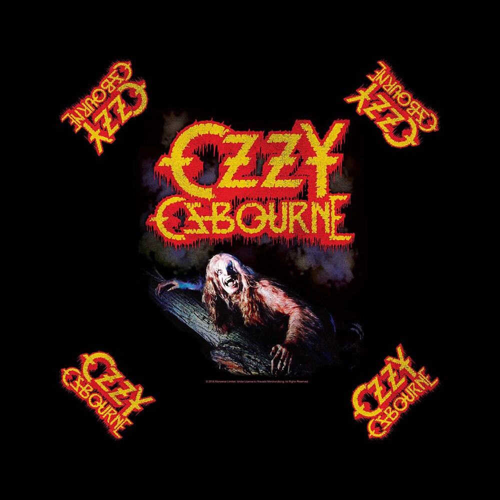 Ozzy Osbourne Unisex Bandana: Bark at the Moon - 2