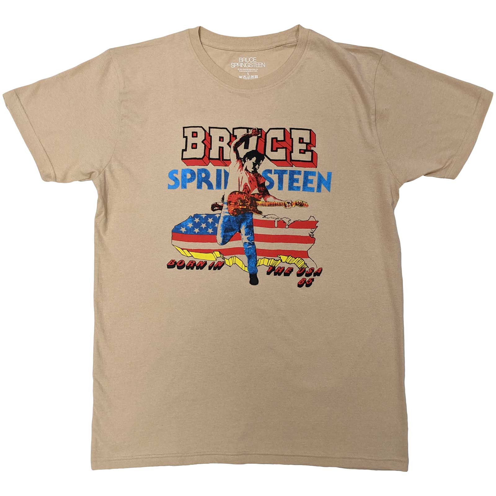 Bruce Springsteen Unisex T-Shirt: Born in The USA '85 (Small)