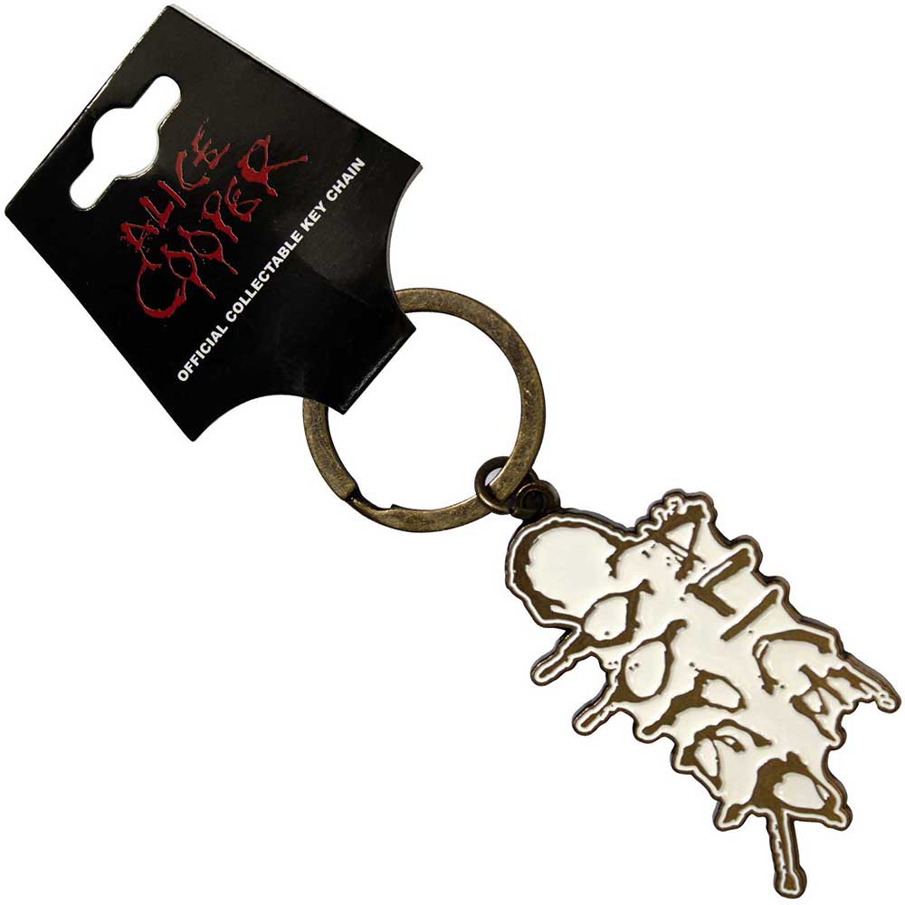 Alice Cooper  Keychain: Dripping Logo Gold