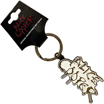 Alice Cooper  Keychain: Dripping Logo Gold