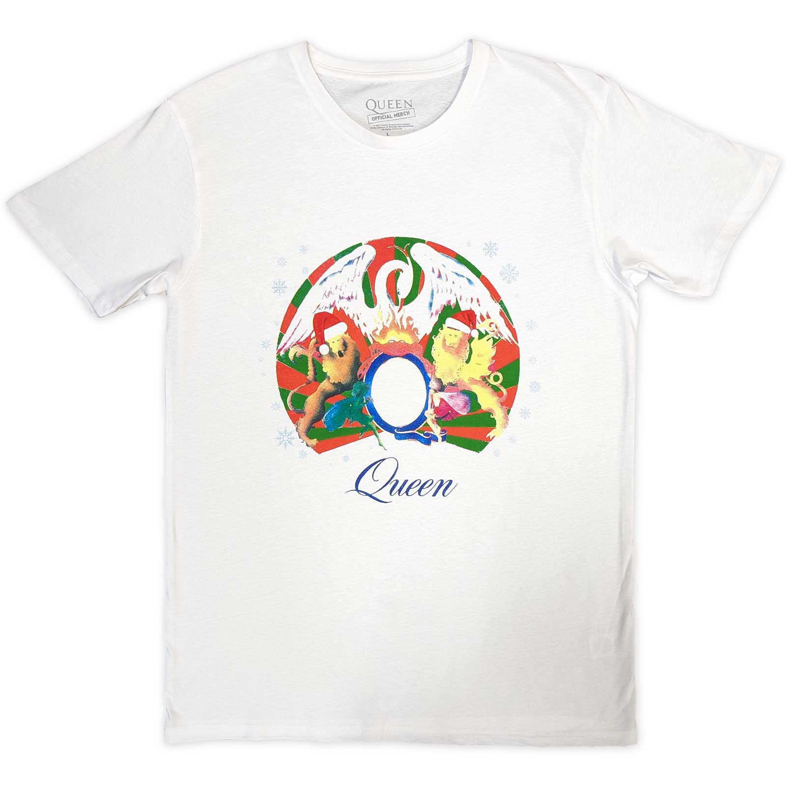 Queen Unisex T-Shirt: Snowflake Crest (Medium)