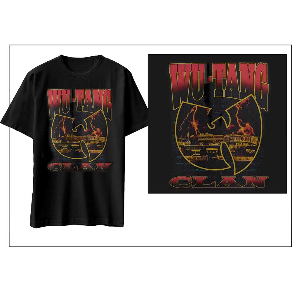 Wu-Tang Clan Unisex T-Shirt: Lightning Infill W (Large)