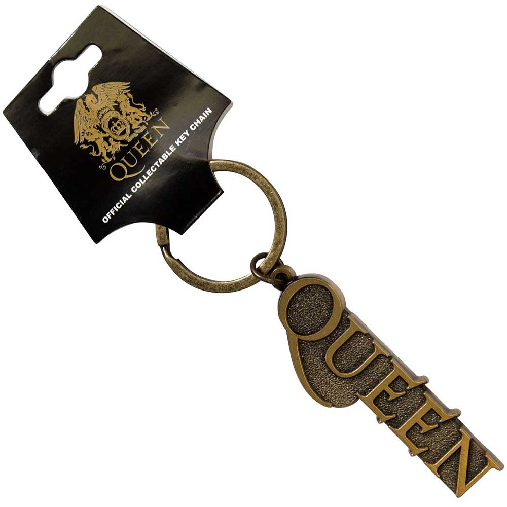 Queen  Keychain: Gold Logo