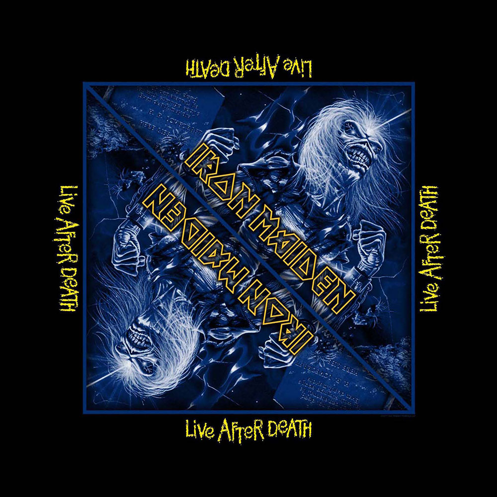 Iron Maiden Unisex Bandana: Live After Death