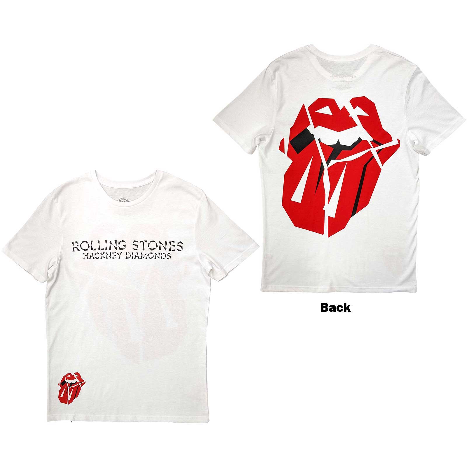 The Rolling Stones Unisex T-Shirt: Hackney Diamonds Lick (Back Print) (XX-Large)