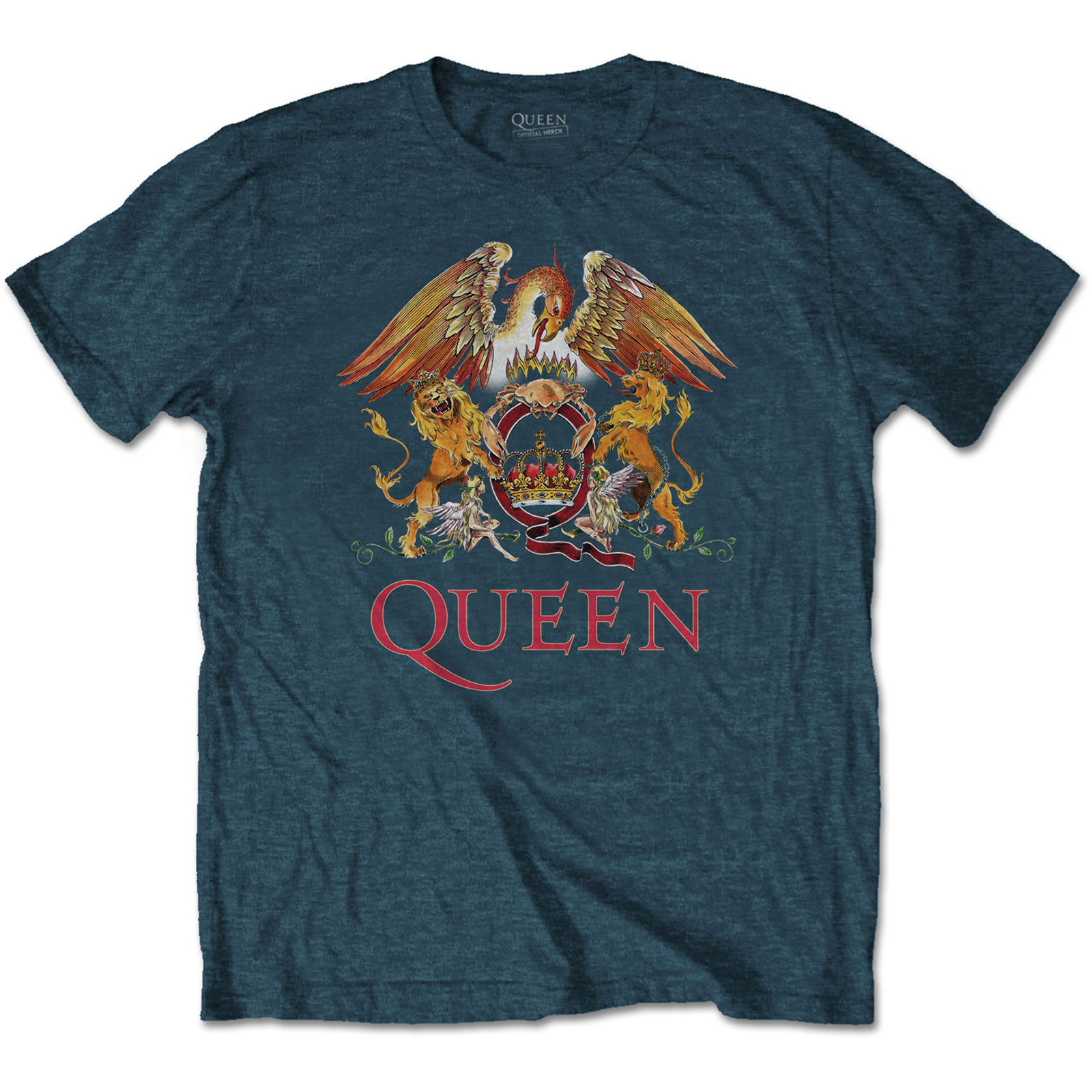 Queen Unisex T-Shirt: Classic Crest (X-Large)