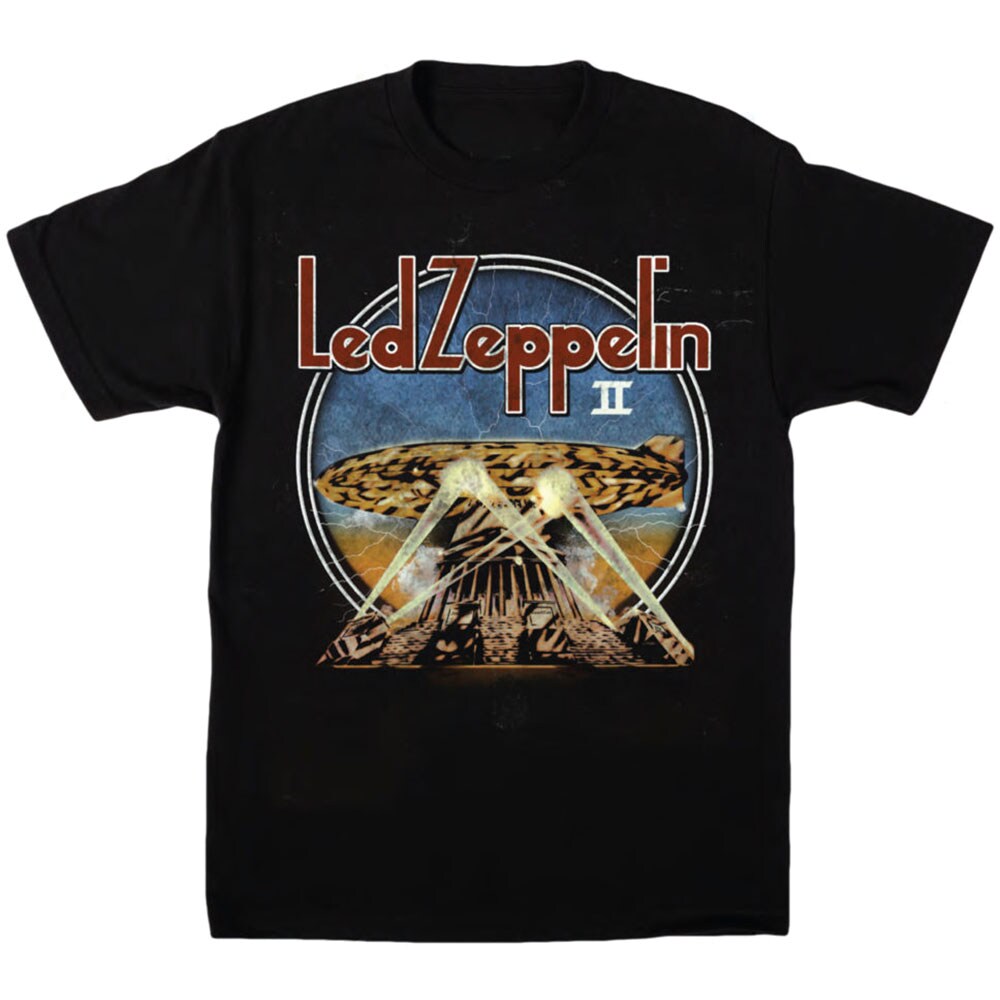 Led Zeppelin Unisex T-Shirt: LZII Searchlights (Medium)