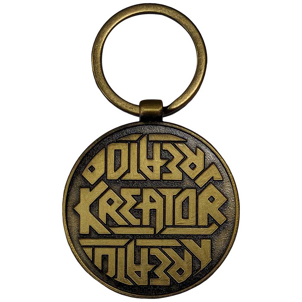 Kreator Keychain: Satan Is Real Emblem (Back Print)