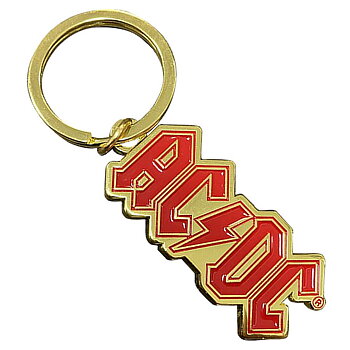 AC/DC Keychain: Logo Gold