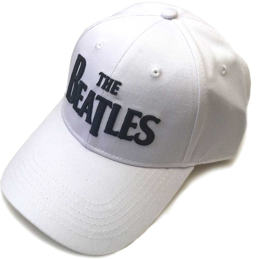 The Beatles Unisex Baseball Cap: Black Drop T Logo (White) - 2