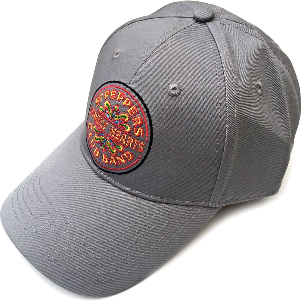 The Beatles Unisex Baseball Cap: Sgt Pepper Drum (Grey) - 2
