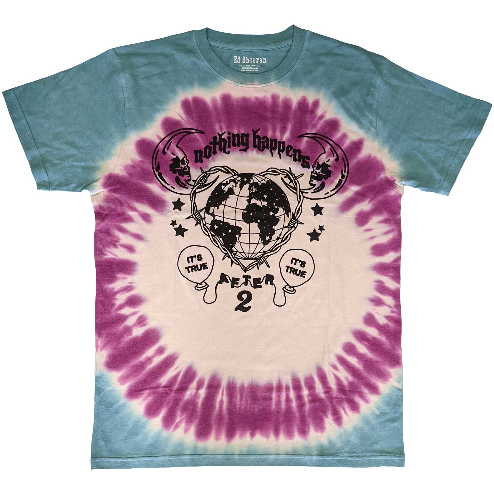 Ed Sheeran Unisex T-Shirt: Nothing Happens (Wash Collection) (Medium)
