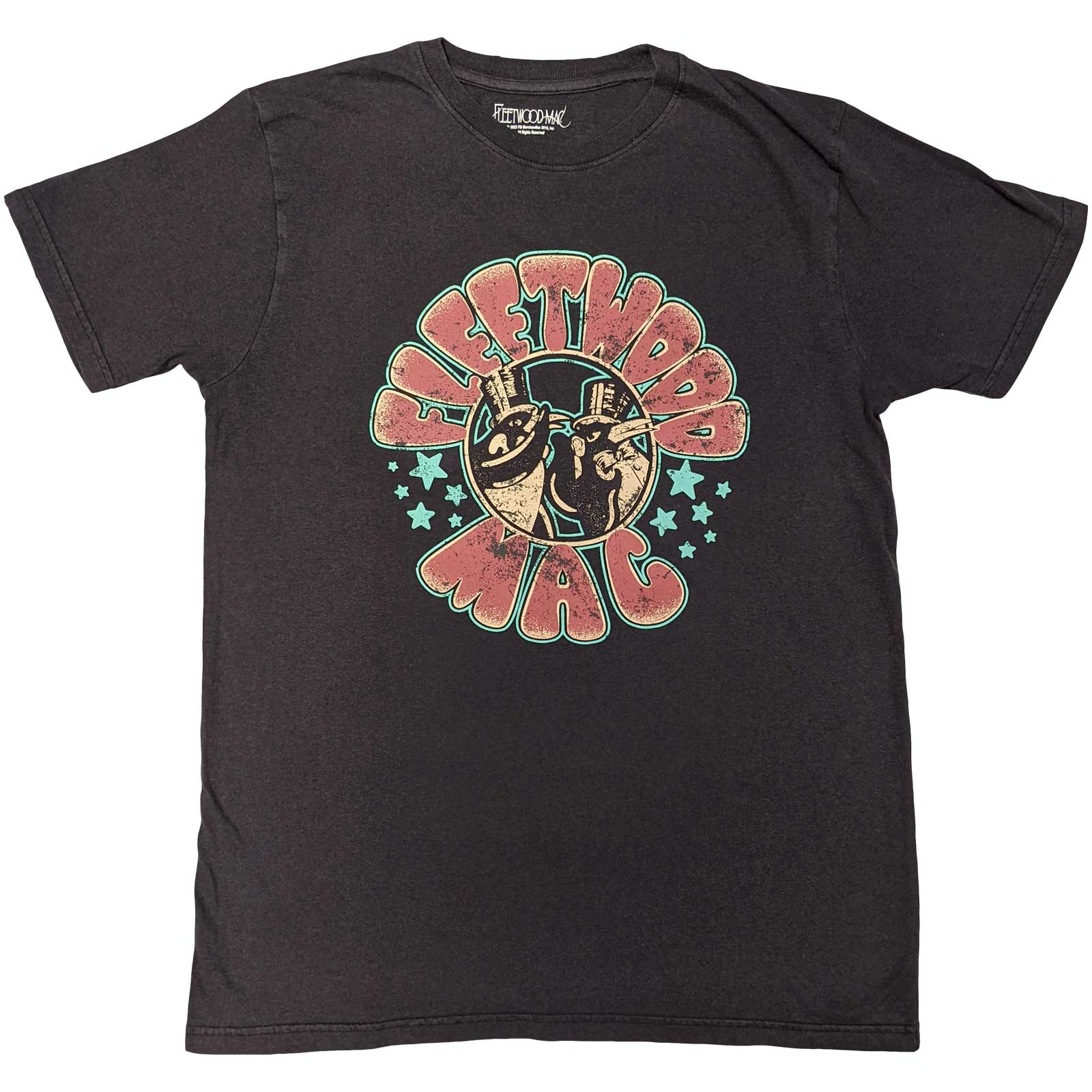 Fleetwood Mac Unisex T-Shirt: Stars & Penguins (Large)