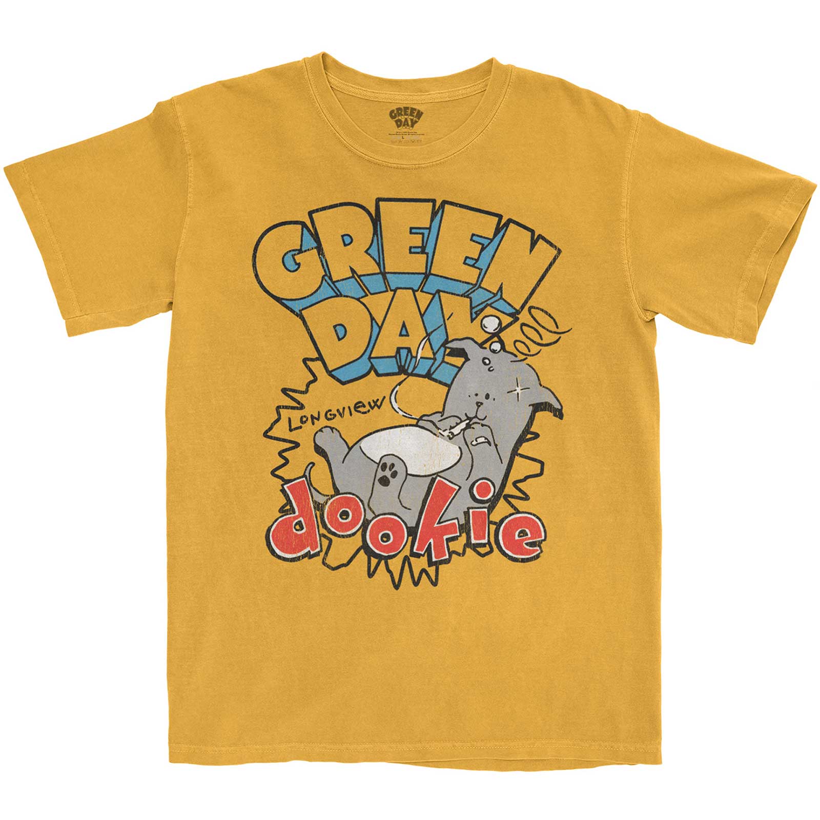 Green Day Unisex T-Shirt: Dookie Longview (Medium)