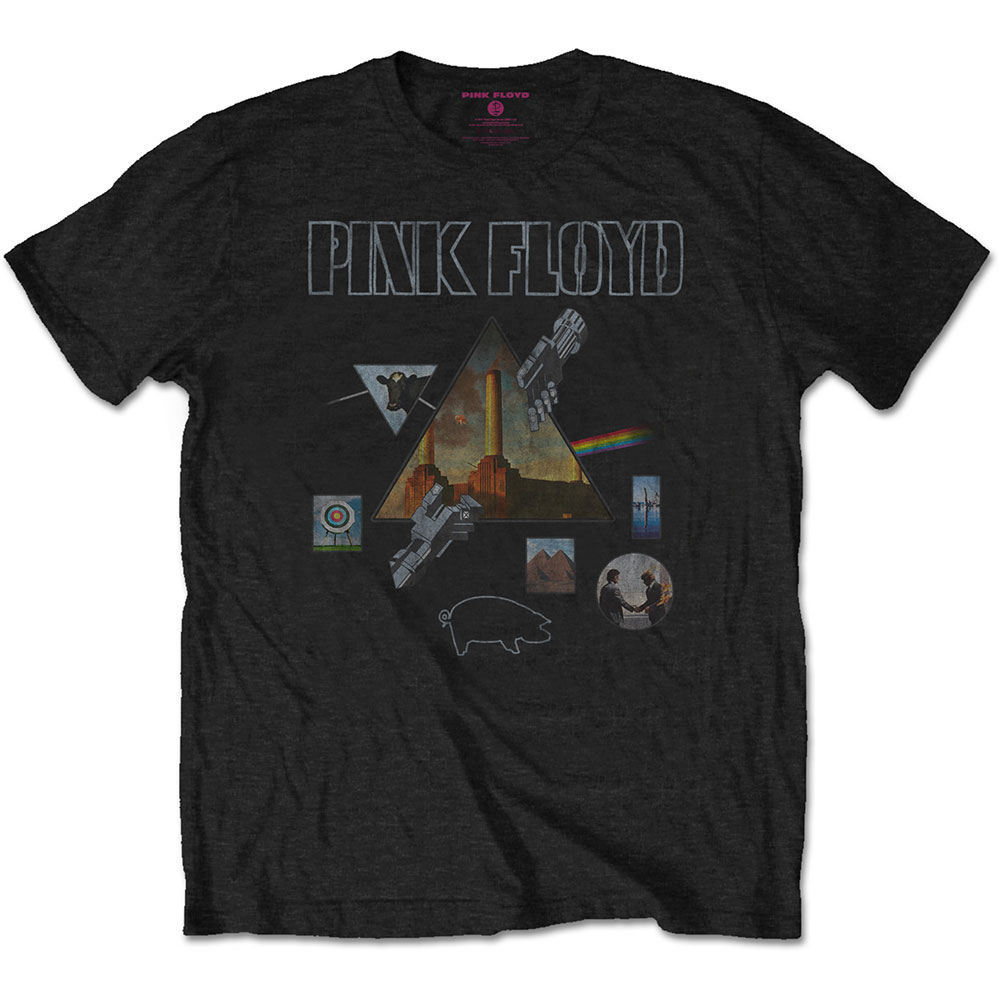 Pink Floyd Unisex T-Shirt: Montage (Small)