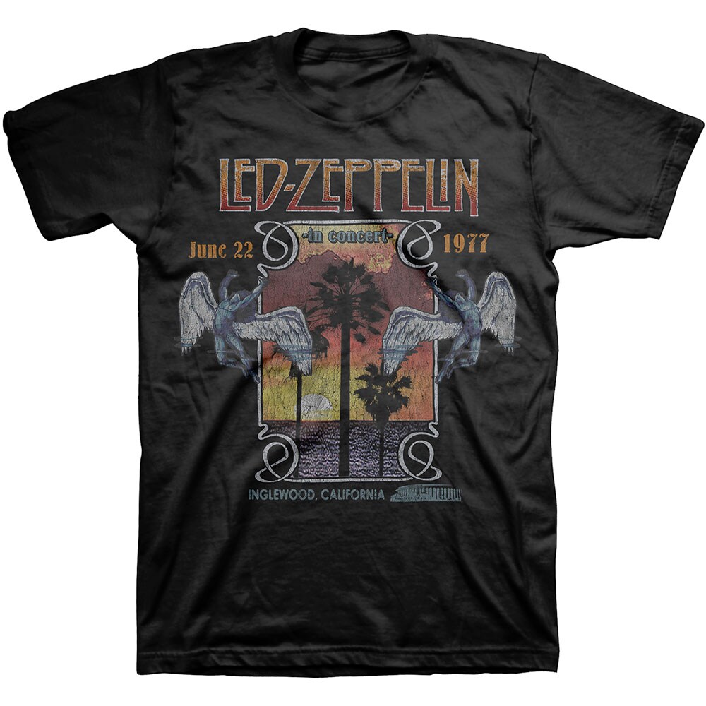 Led Zeppelin Unisex T-Shirt: Inglewood (Small)