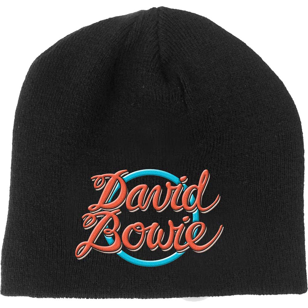 David Bowie Unisex Beanie Hat: 1978 World Tour Logo - 2