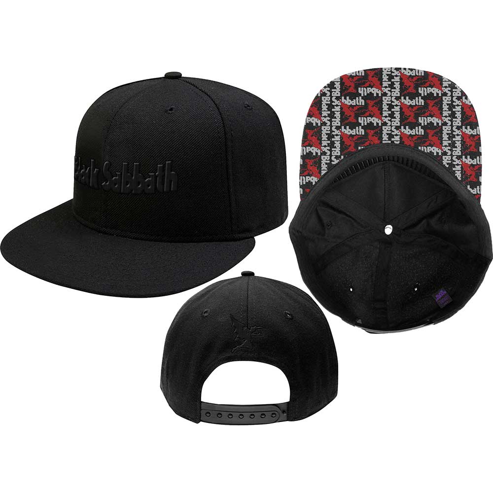 Black Sabbath Unisex Snapback Cap: Logo & Demon - 2