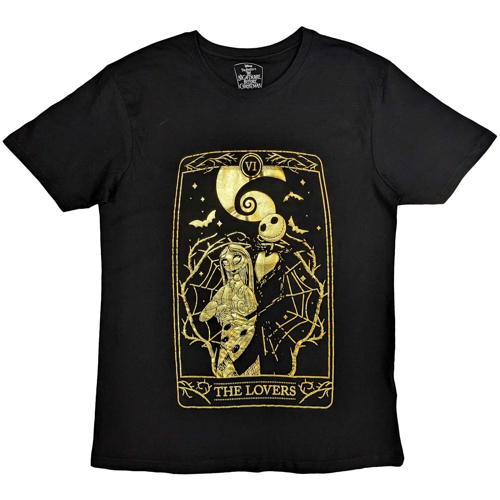 Disney Unisex T-Shirt: The Nightmare Before Christmas Jack & Sally Lovers (Embellished) (Small)