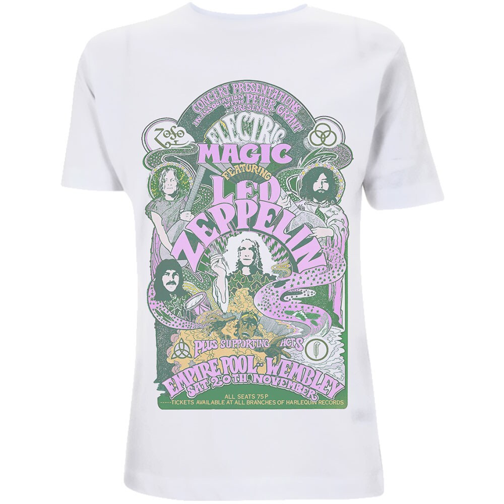 Led Zeppelin Ladies T-Shirt: Electric Magic (Large)
