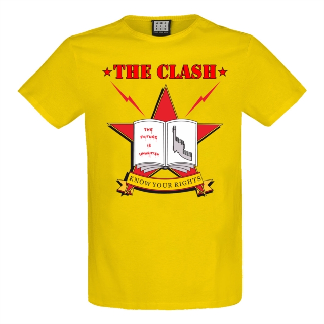 The Clash - Know Your Rights Amplified Vintage Yellow Medium T Shirt