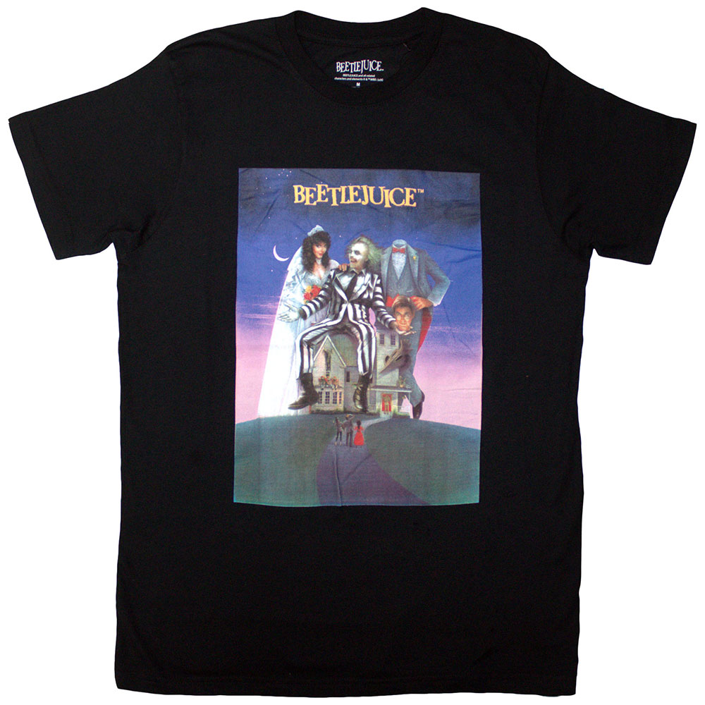 Beetlejuice Unisex T-Shirt: Movie Poster  (Small)