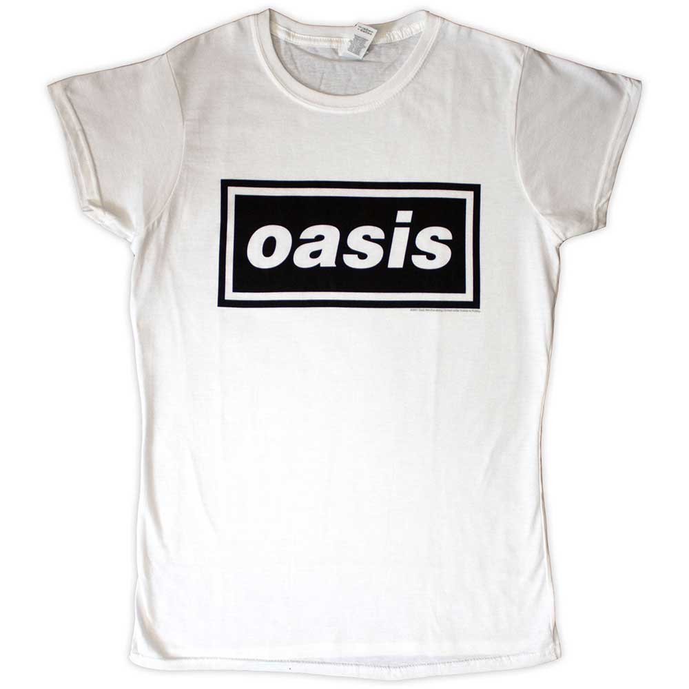 Oasis Ladies T-Shirt: Decca Logo (Large)