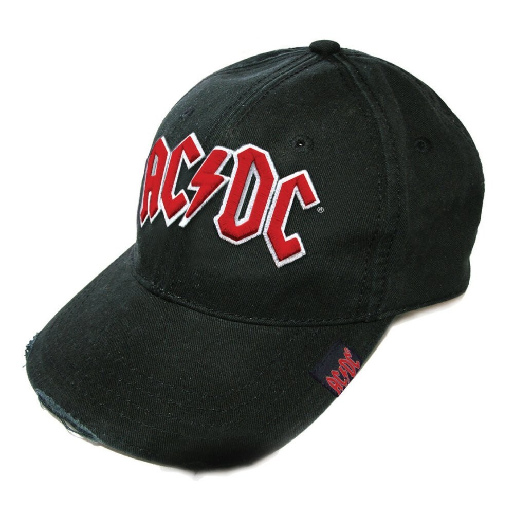 AC/DC Unisex Baseball Cap: Red Logo - 2
