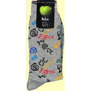 The Beatles Unisex Ankle Socks: Love (Size 40-45)