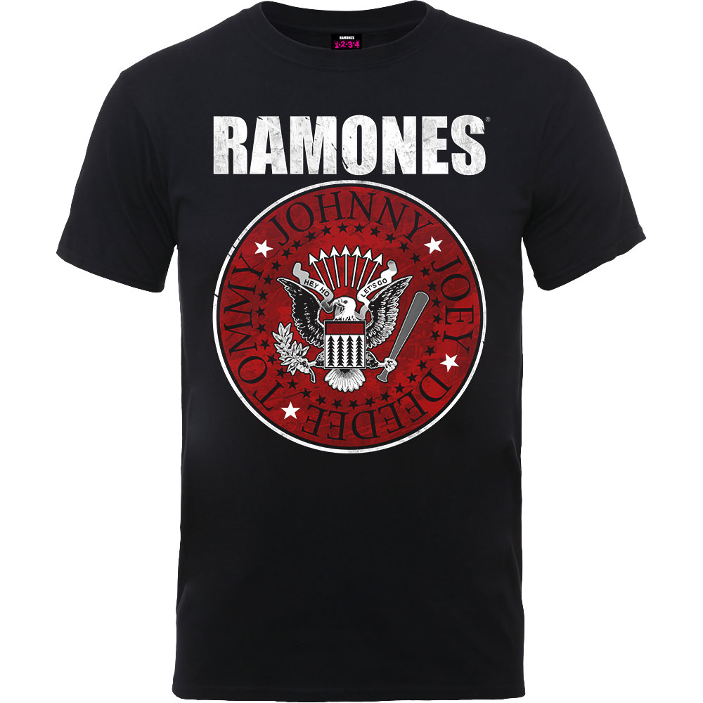 Ramones Unisex T-Shirt: Red Fill Seal (Small)