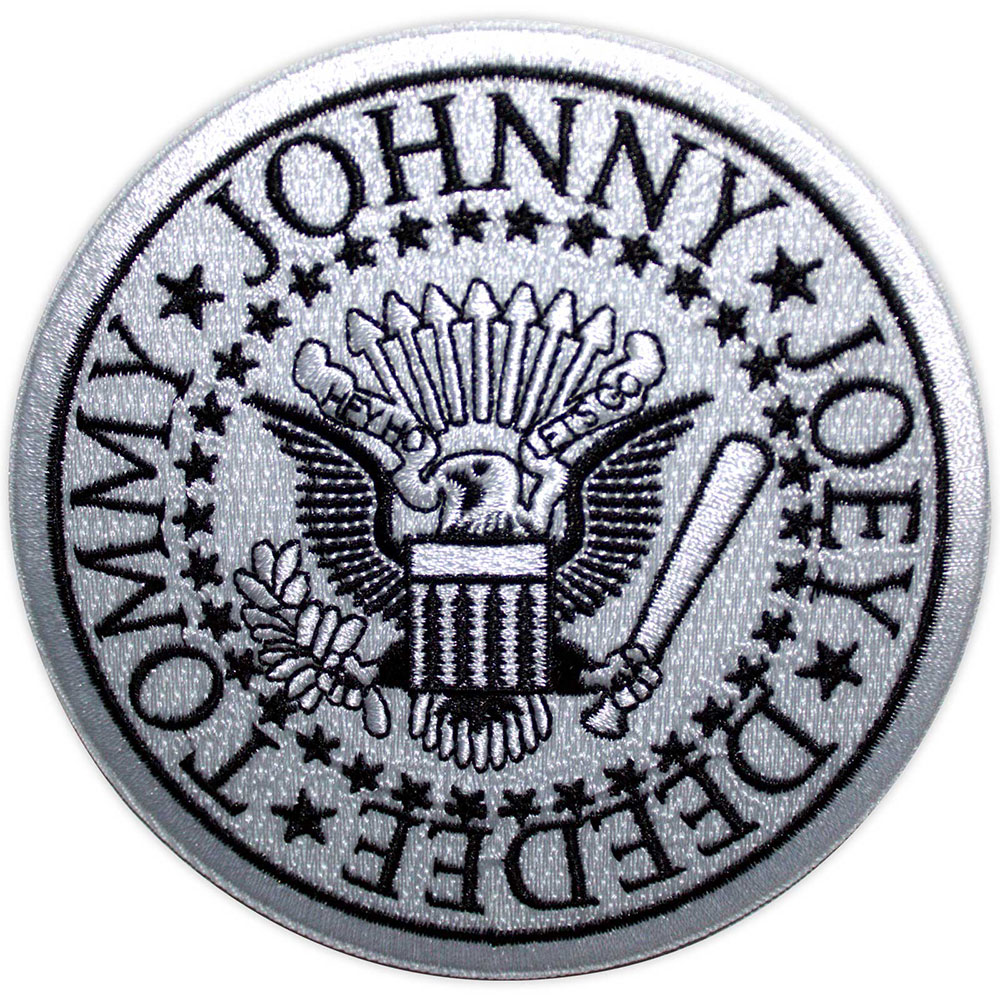 Ramones Standard Patch: Presidential Seal White (White)