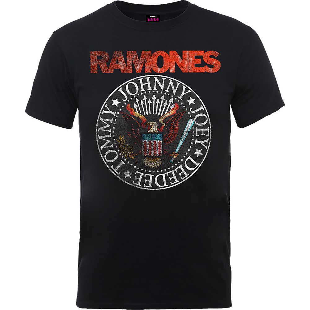 Ramones Unisex T-Shirt: Vintage Eagle Seal (Small) - 2