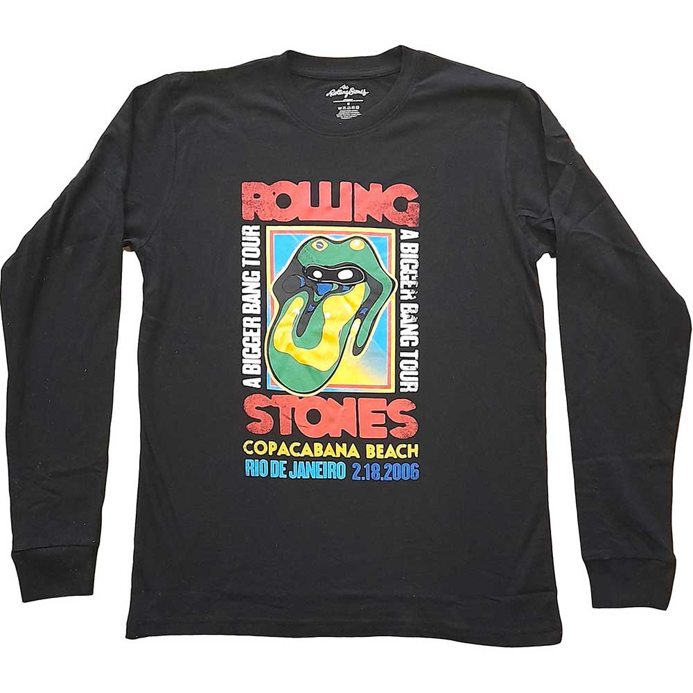 The Rolling Stones Unisex Long Sleeved T-Shirt: Copacabana Beach (XX-Large)