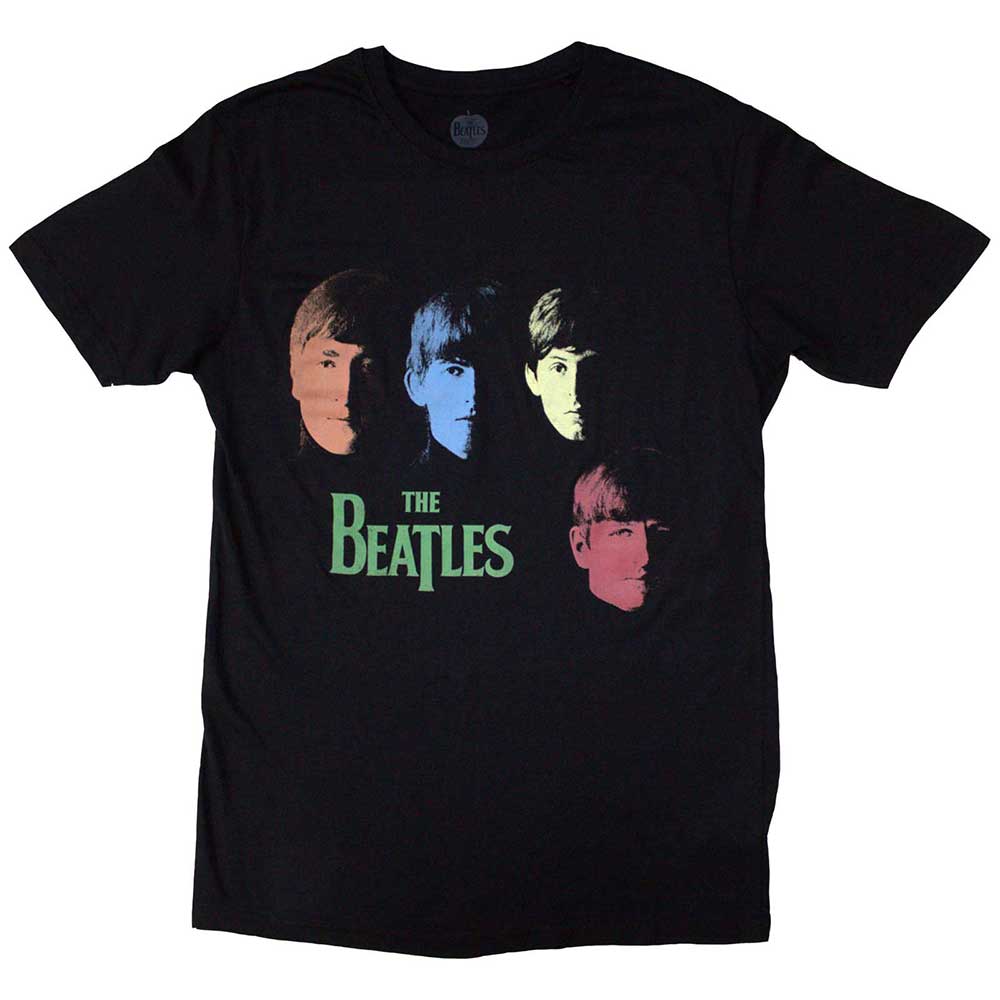 The Beatles Unisex T-Shirt: Colour Faces (XX-Large)