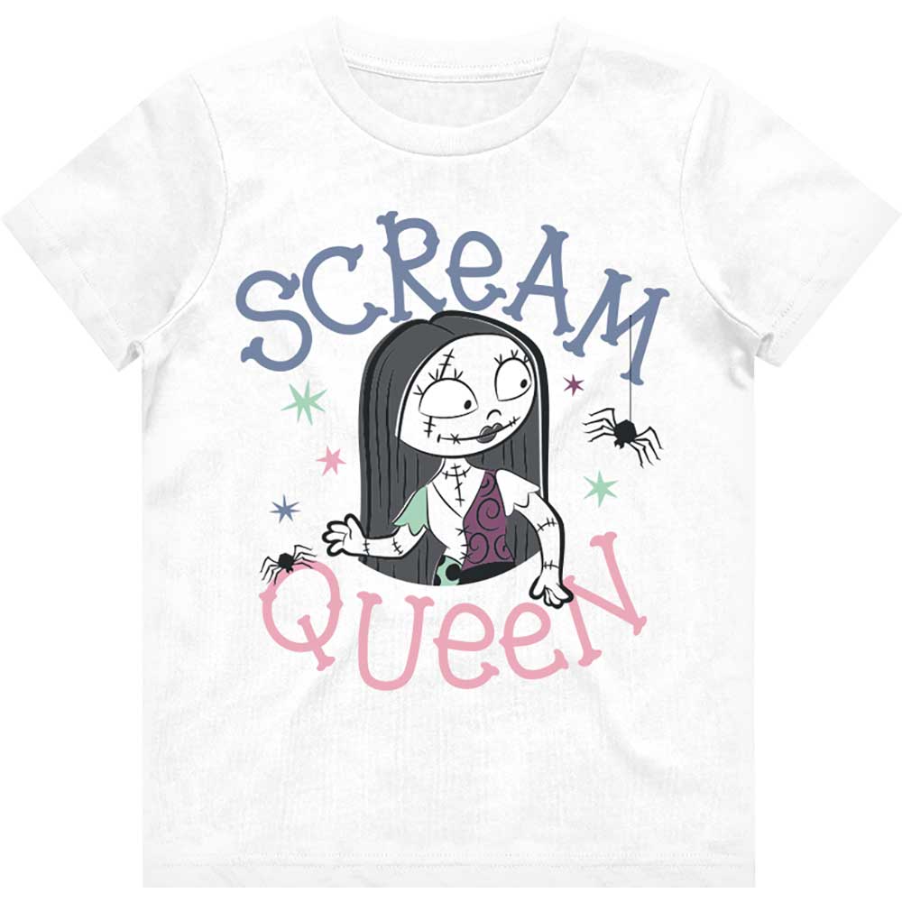 Disney Kids Girls T-Shirt: The Nightmare Before Christmas Scream Queen  (5-6 Years)