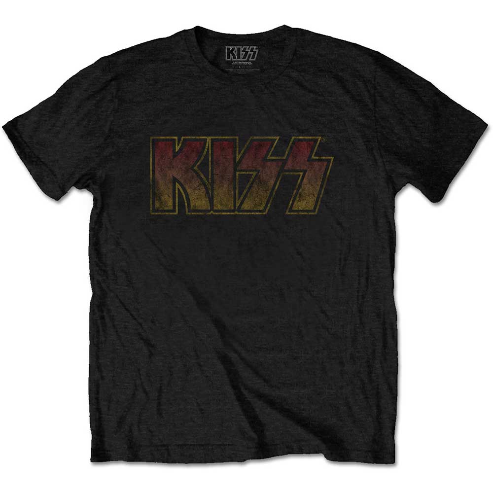 KISS Unisex T-Shirt: Vintage Classic Logo (Small) - 2
