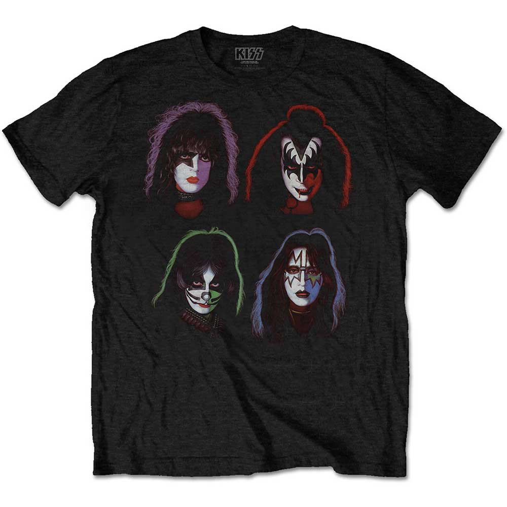 KISS Unisex T-Shirt: Faces (Small)