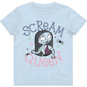 Disney Kids Girls T-Shirt: The Nightmare Before Christmas Scream Queen  (7-8 Years)
