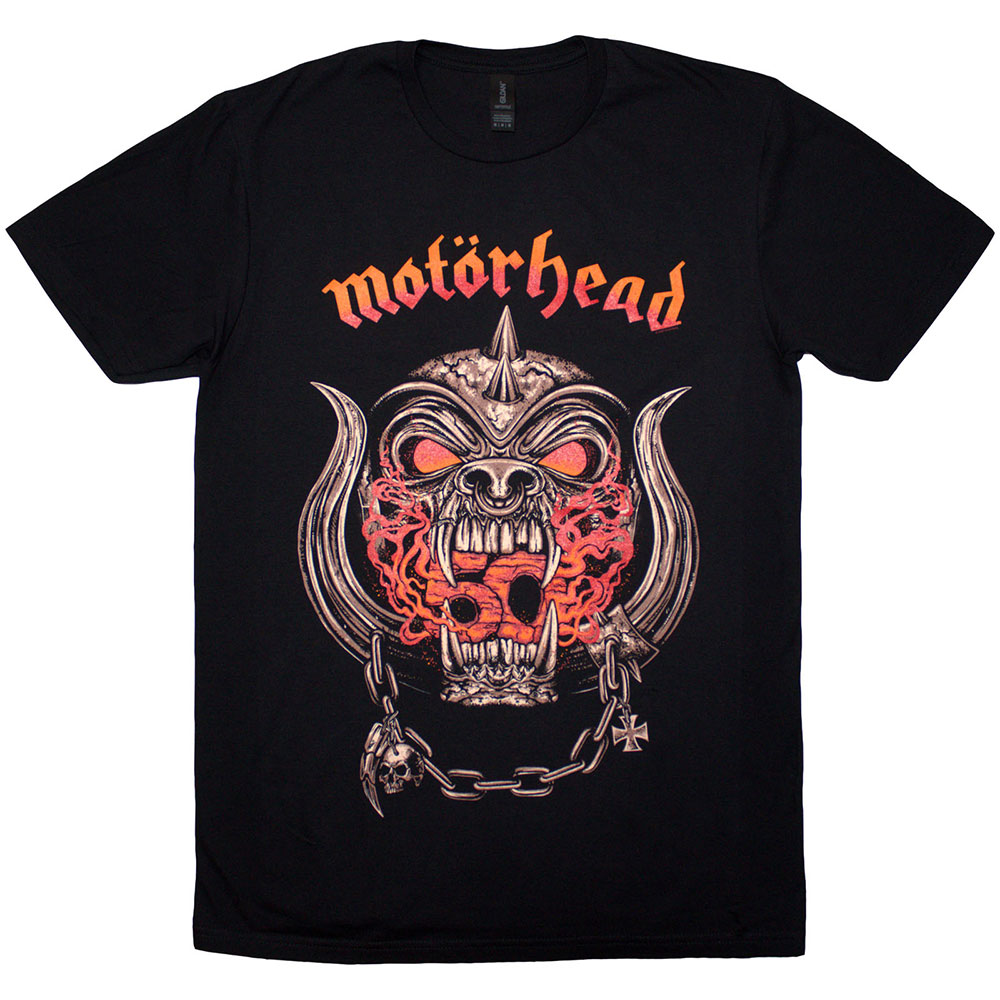 Motorhead Unisex T-Shirt: 50 Years Warpig Red Gradient (Black) (Small)