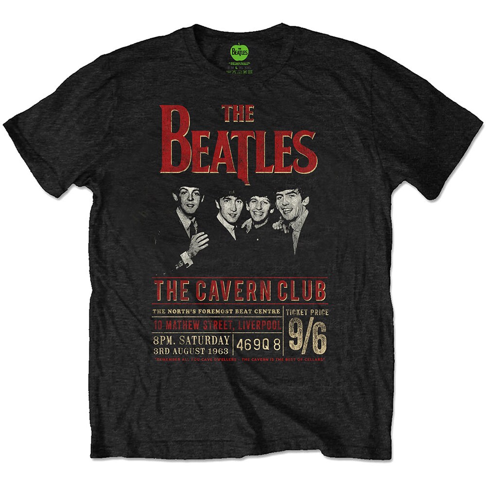 The Beatles Unisex Eco T-Shirt: Cavern '63 (Small)