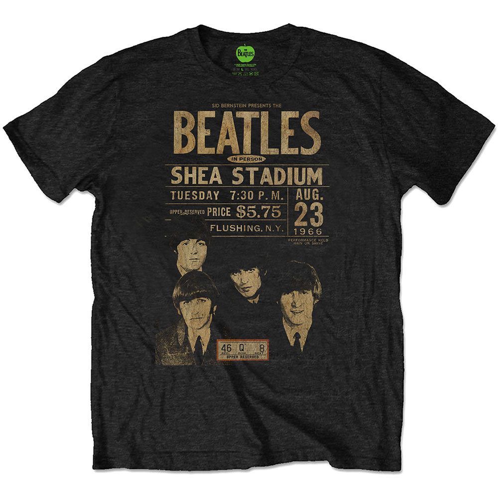 The Beatles Unisex Eco T-Shirt: Shea '66 (Medium)