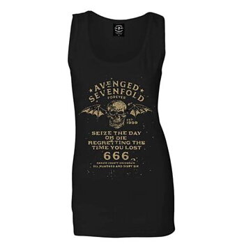 Avenged Sevenfold Ladies Vest T-Shirt: Seize the Day (X-Large)