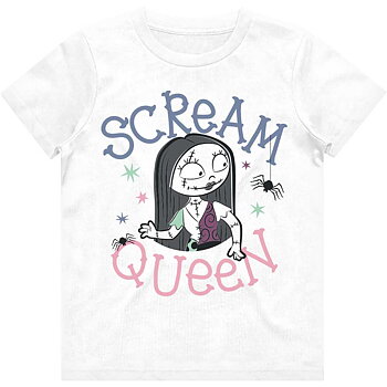 Disney Kids Girls T-Shirt: The Nightmare Before Christmas Scream Queen  (9-10 Years)