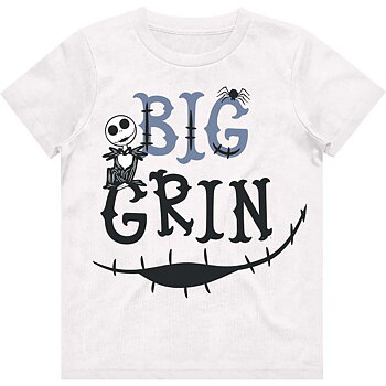 Disney Kids T-Shirt: The Nightmare Before Christmas Big Grin  (9-10 Years)