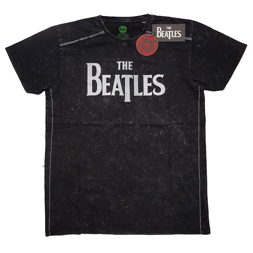 The Beatles Unisex Snow Wash T-Shirt: Drop T Logo (XX-Large)